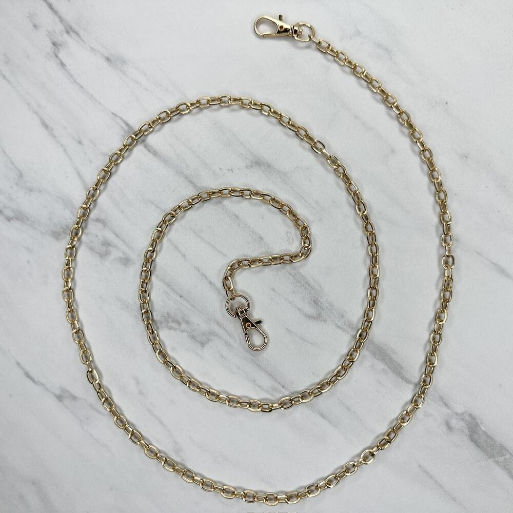 Gold Tone Chain Link Purse Handbag Replacement Strap ✨